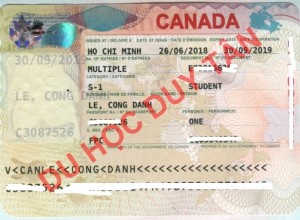Du học Canada - Chúc mừng Lê Công Danh đã có visa du học Trung học Canada